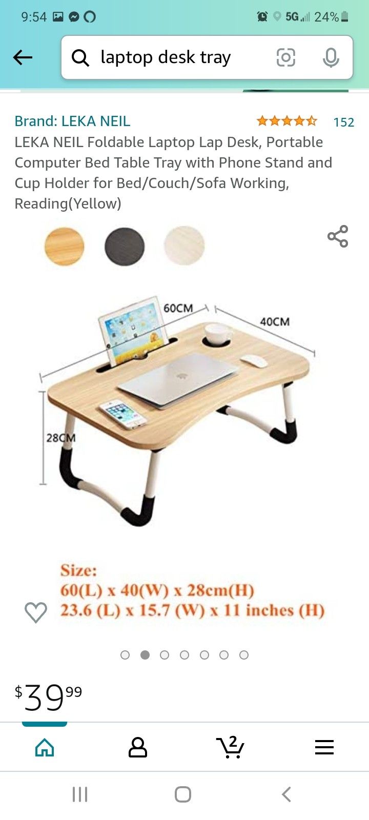 Laptop Desk With Folding Legs