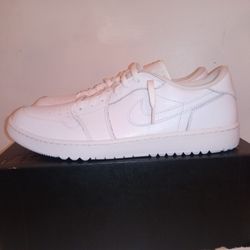 Air Jordan 1 Retro Low Triple White  Size 14 New!