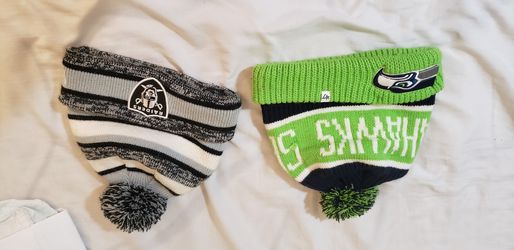 Seattle seahawks oakland raider beanies
