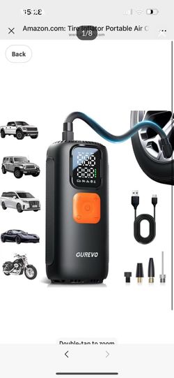 Brand new in box Tire Inflator Portable Air Compressor, 22 Cylinder & 6X Faster Inflation, 160 PSI Tire Pump with 7800mAh, Digital Pressure Gauge, Aut