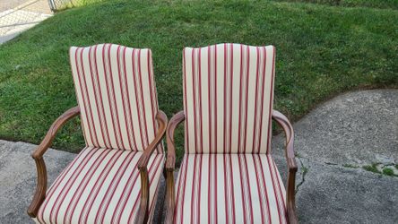 Striped Vintage Arm Chair