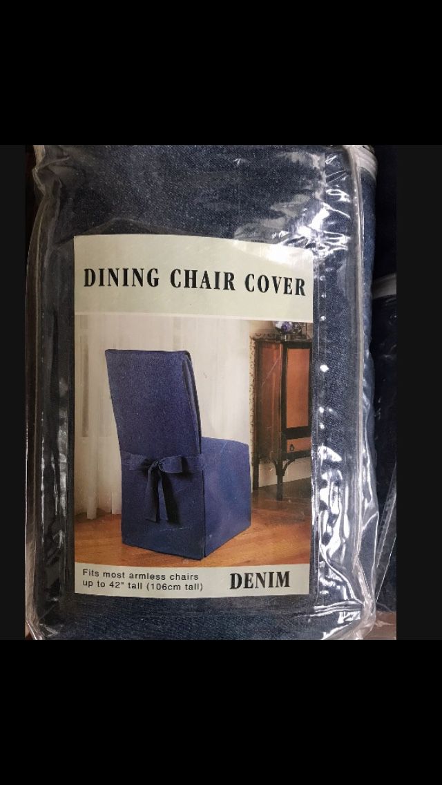 2 Denim Dining Chair Covers