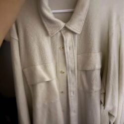 PINK fleece Button Up 2xl