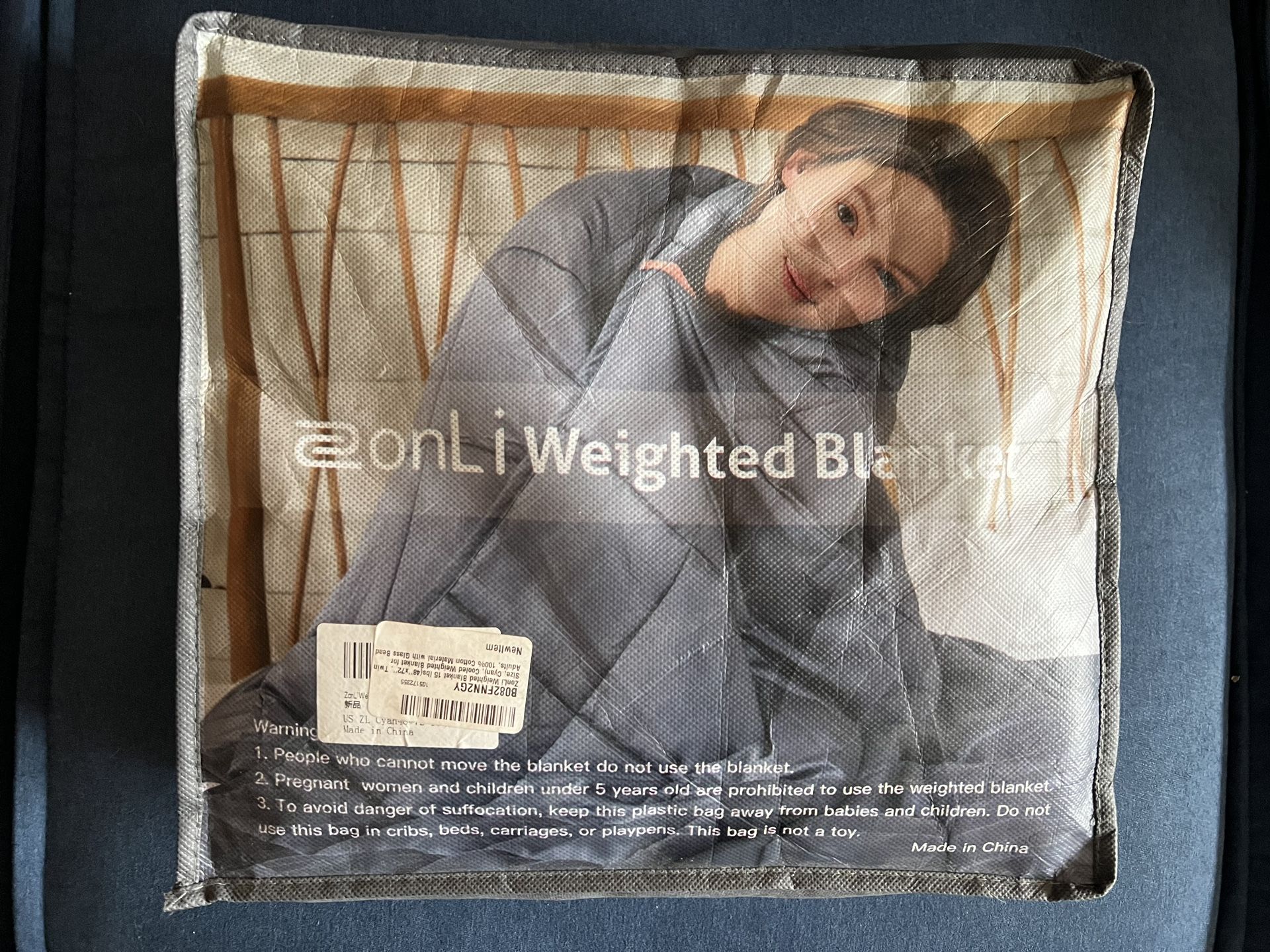 New Green ZonLi Weighted Blanket Twin Size 48”X72” 15lbs