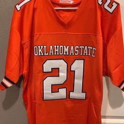 Brand New Barry Sanders Oklahoma State Jersey Size XL Everything Sewn On
