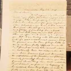 1839 Sommerville TN to Indianapolis Letter RE: Teaching, Friendship, Death, Etc