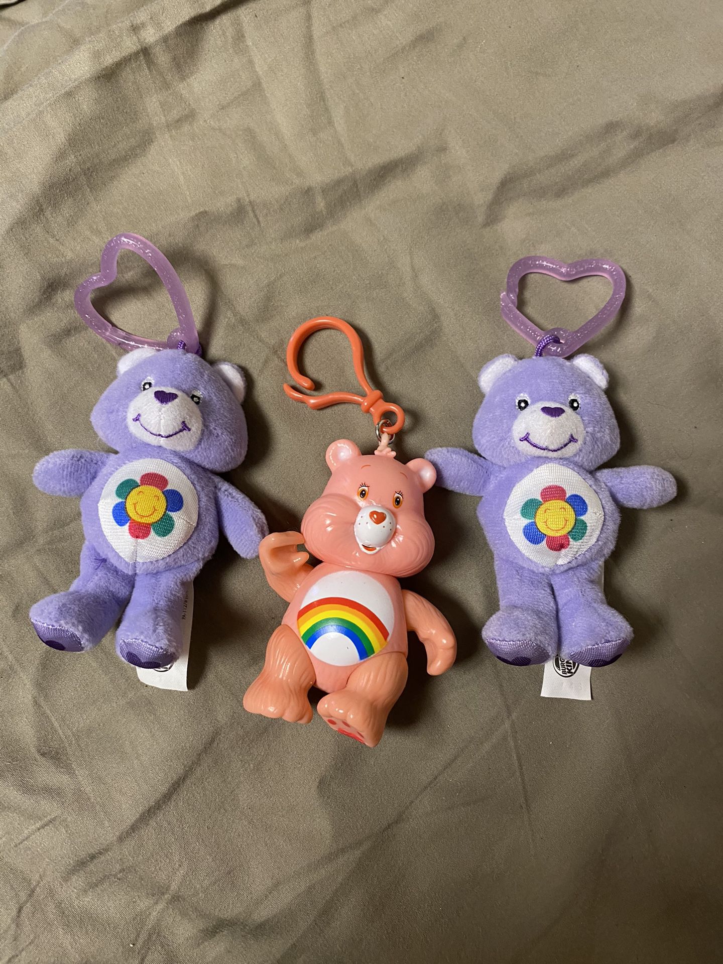 Care Bears clip on’s ( NEW W/O TAGS )