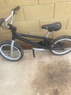 BMX Bike Black and Silver