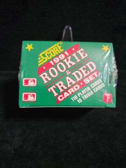 1991 score baseball rookie traded set