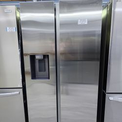 SAMSUNG SIDE BY SIDE REFRIGERATOR  WITH 1YEAR WARRANTY 1AÑO DE GARANTIA POR ESCRITO 
