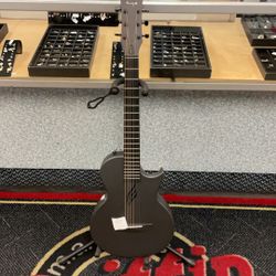 Enya 1/2 Size Carbon Fiber Black Acoustic Guitar 