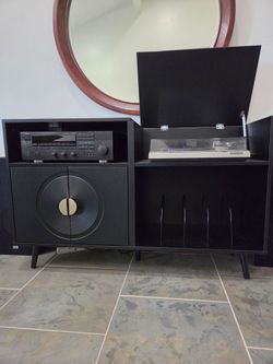 FREE - Record player or turntable cabinet (components not included, cabinet only)