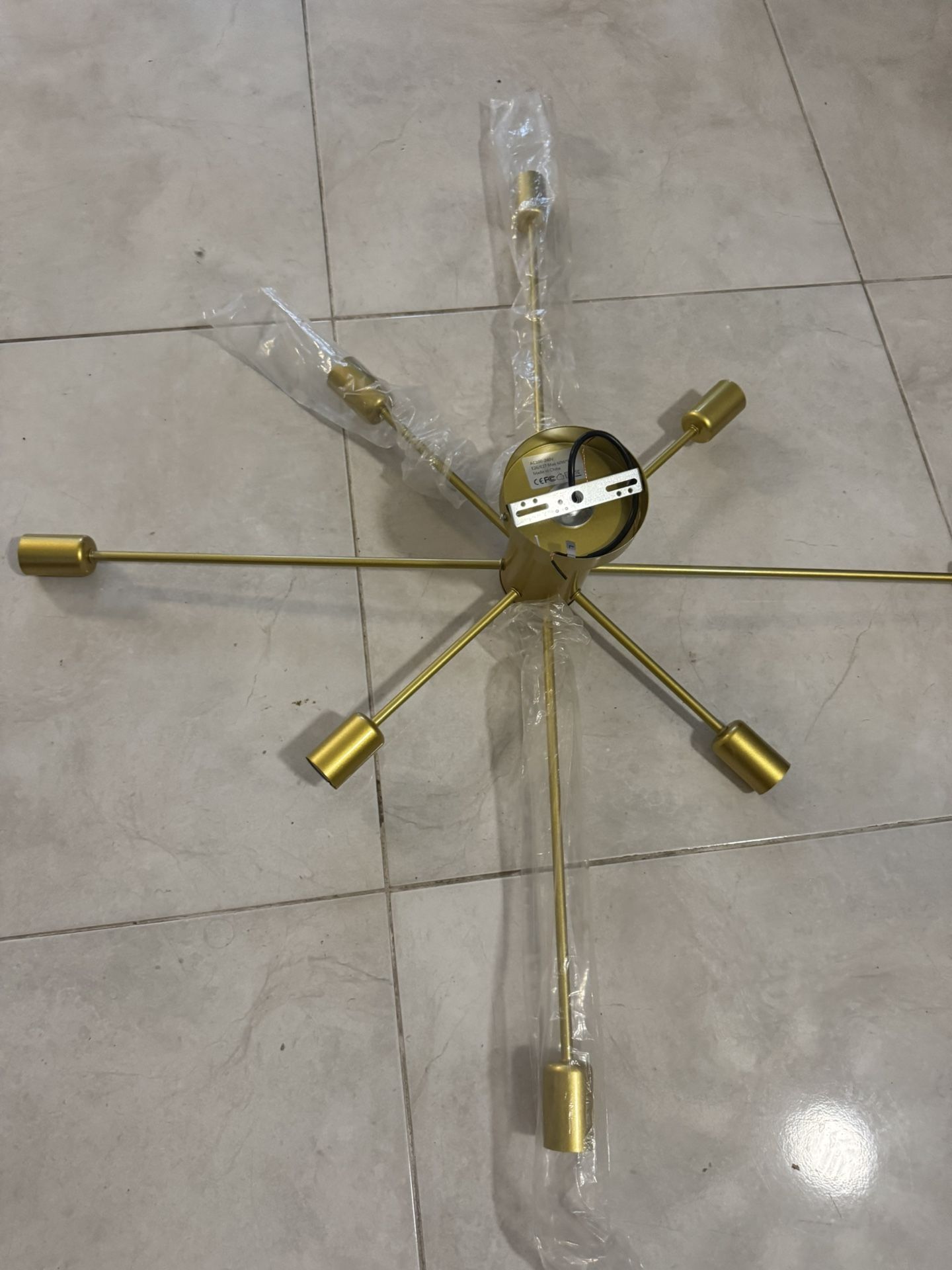 Gold Mid-Century Pendant Ceiling Light