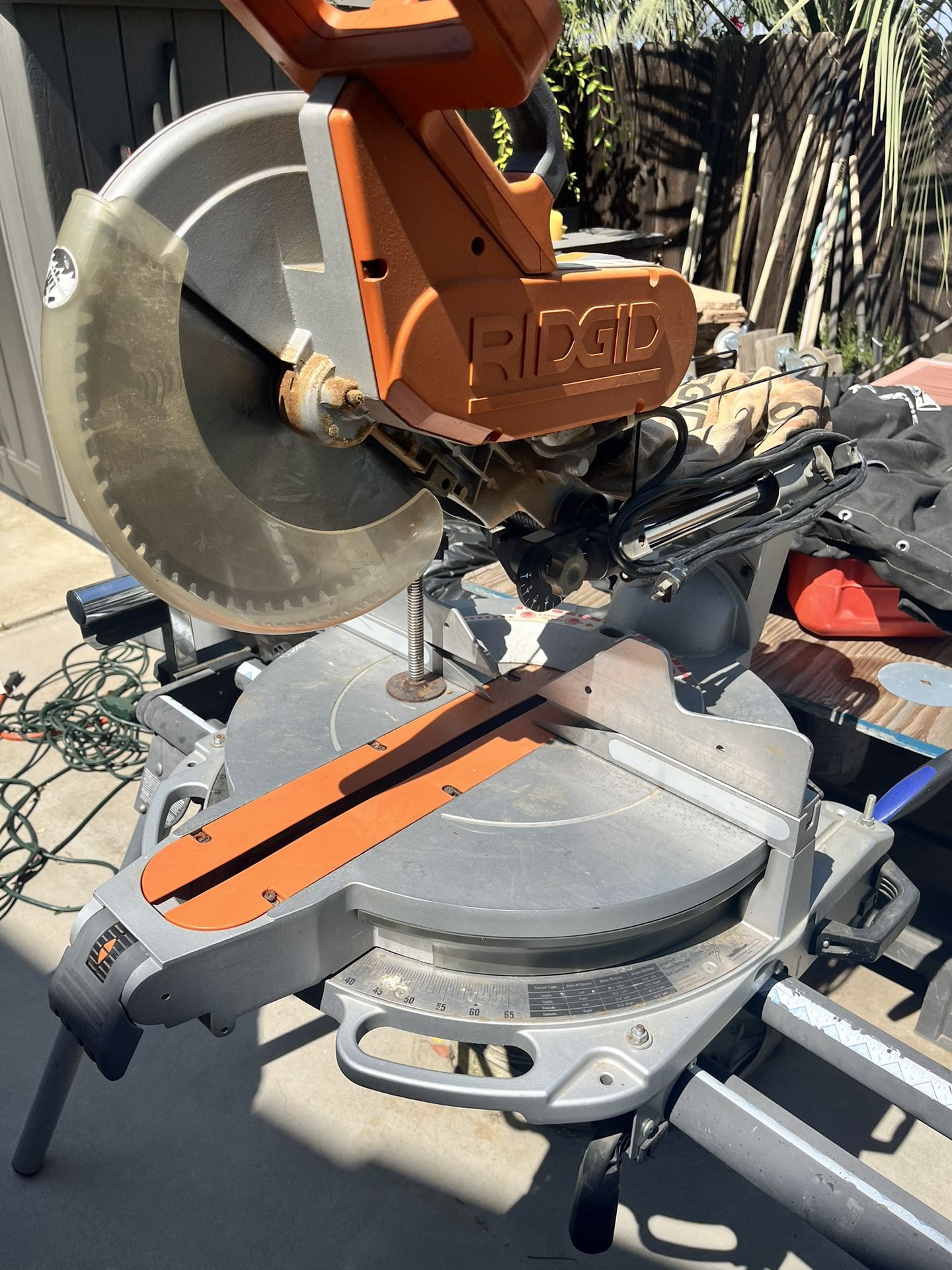 Corded 12 in Dual Bevel Sliding Miter Saw With Retractable Arm Stand