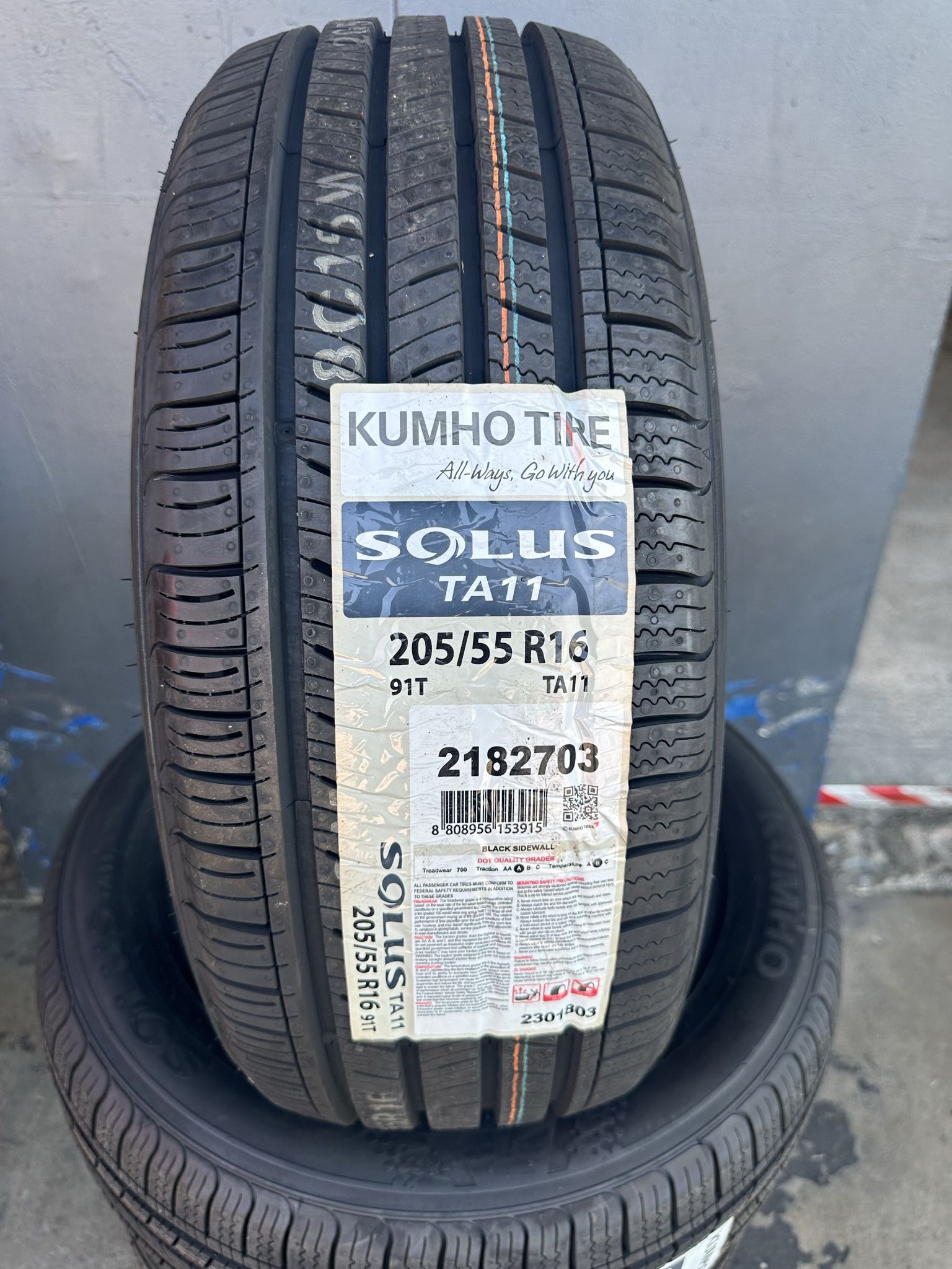 205/55/16 New Set Of Kumho tires Installed