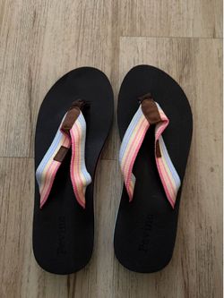 Pevino Black Flip Flops