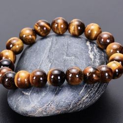 B7- Beautiful Tiger Eye Bracelet For Men’s !