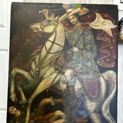 Cuzco Peruvian Painting - Colonial Painting- Oil Painting 