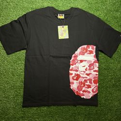 Pink bape tee size medium