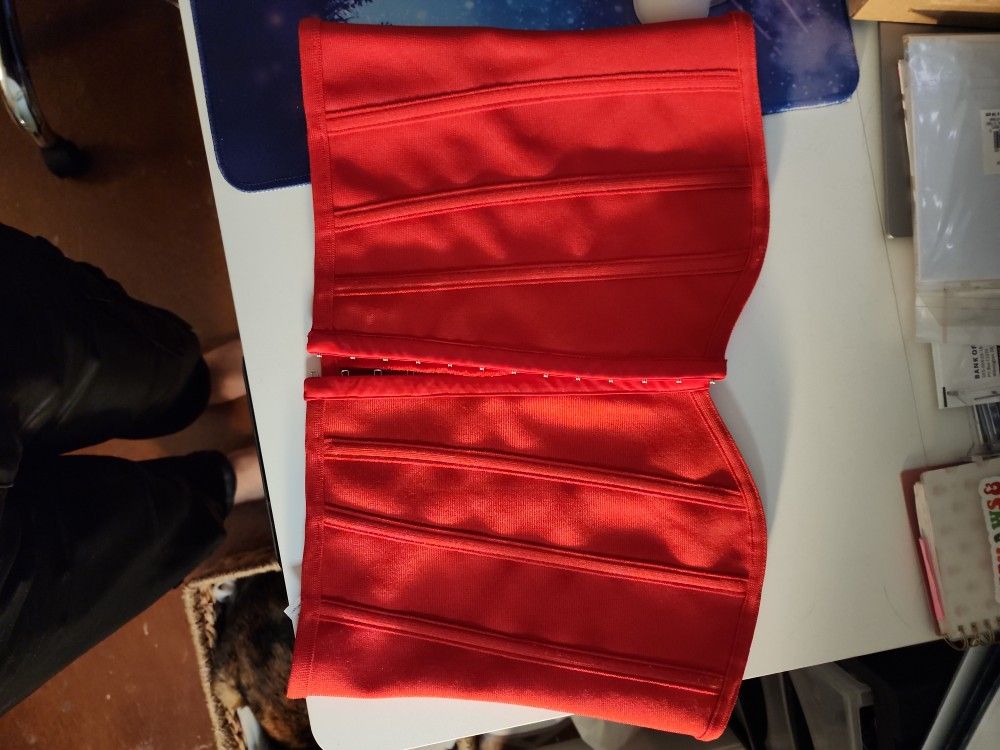 Pretty Little Thing Red Corset Top