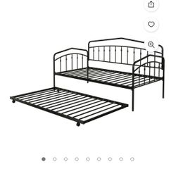 Twin  Bed With Trundle No Mattress $50