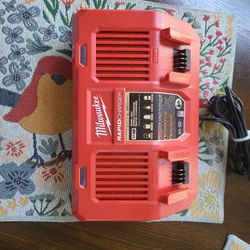 Milwaukee M18 18-Volt Lithium-Ion Dual Bay Rapid Battery Charger(Firm on price)
