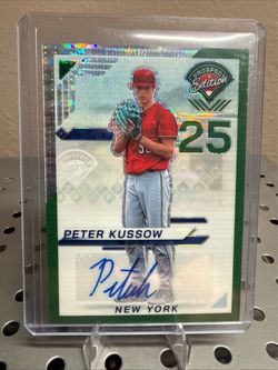 2025 Panini Prospect Edition - Peter Kussow #127 Green Pulsar Prizm...#/25