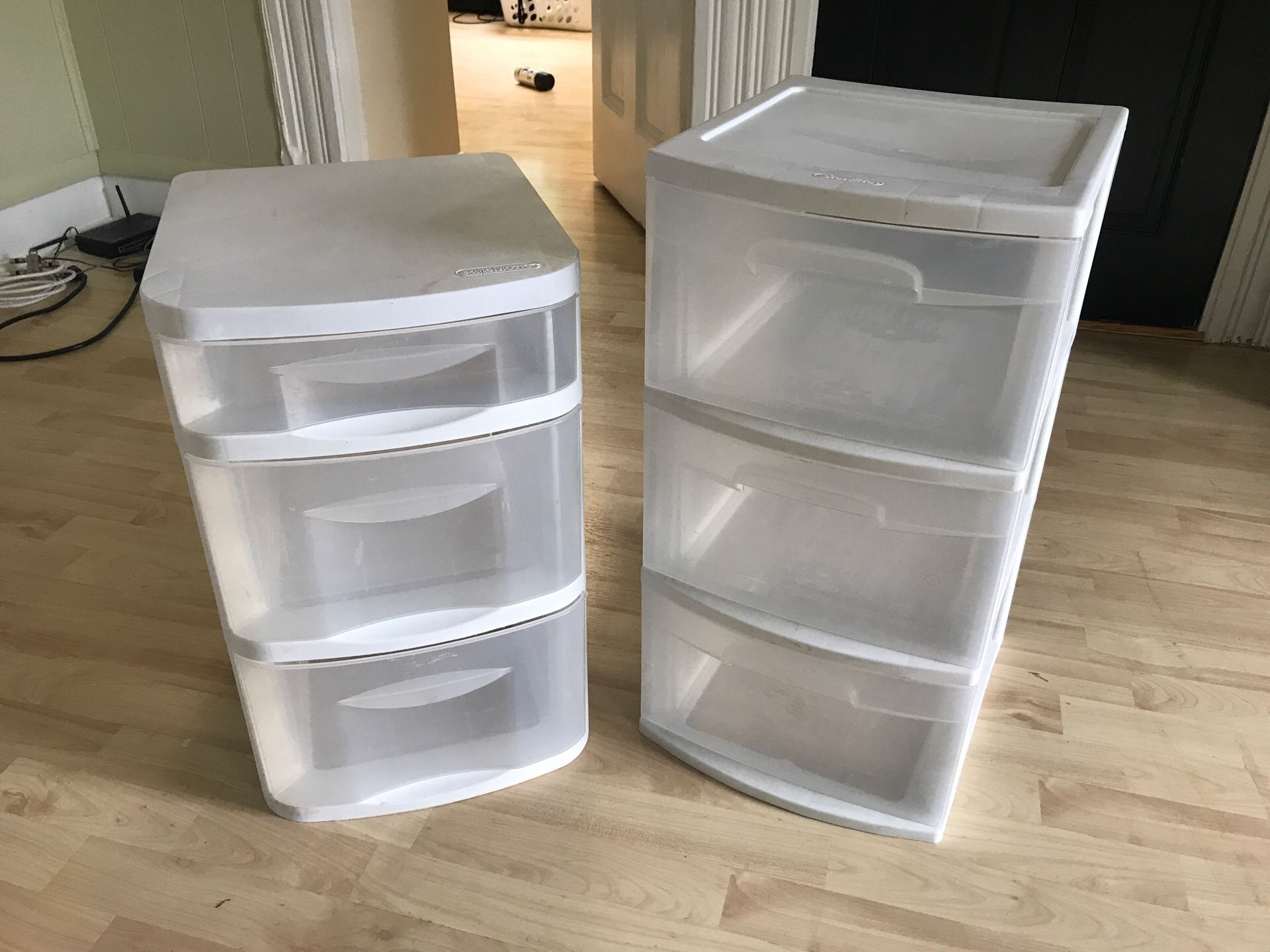 Plastic Storage Drawers (2 for $8)