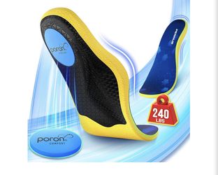 Plantar Fasciitis Relief Insoles with PORON
