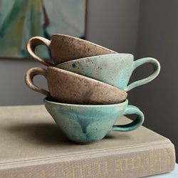 Set Of Handcrafted Teacups ( firm on price )