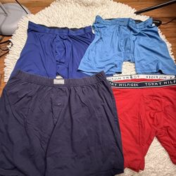 Selling this assorted men’s boxers  Extra large on tag  1 pc Goodfellow & Co.  1 pc Tommy Hilfiger  2 pcs Pair of Thieves  In very good condition and 