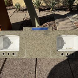 Granite Bathroom Counter Top And Sink