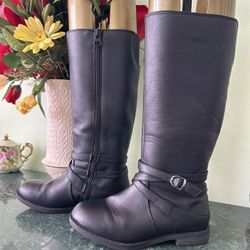 Leather Girls Boots Size 13