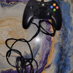 XBOX 360 Controller Black Wired Power A Model:1414135-02 missing Breakaway