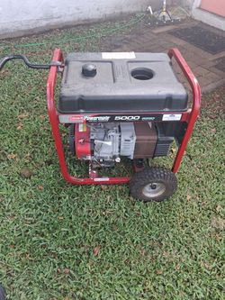 Powermate portable generator 5000 running watts