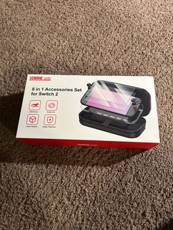 Switch 2 Case STARTRC 8-in-1 Accessories Set