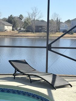 Rattan Folding Lounge Chaise Chair