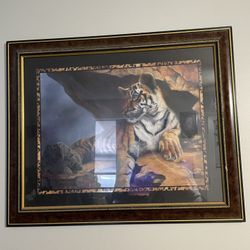 home interiors tiger picture 