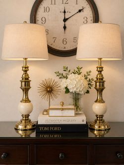 Vintage Brass Stiffel Lamps