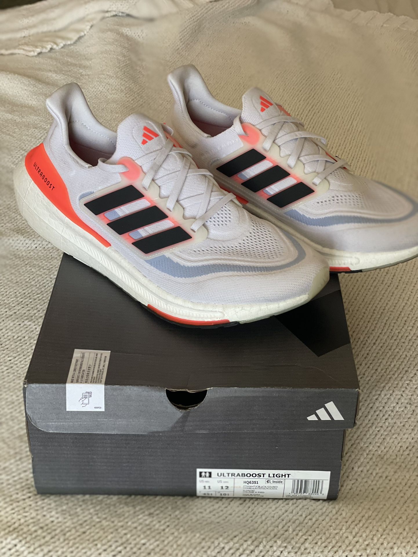 Men’s Adidas UltraBoost Light ‘White Solar Red’