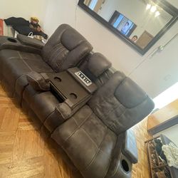 Double Recliner 3 Seater Couch