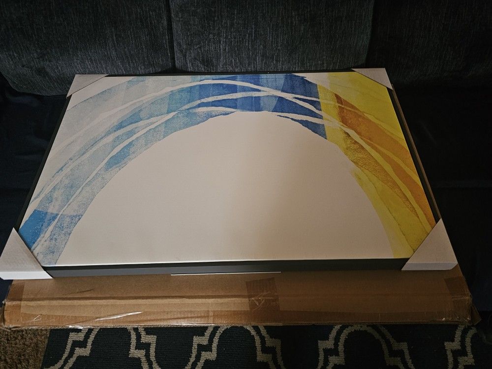 framed canvas print of a painting.