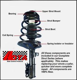 2 DTA Front Complete Struts Springs Mounts Fit 2008 2012 Nissan Rogue