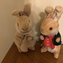 Vintage Bunny Set Good Condition For Age 