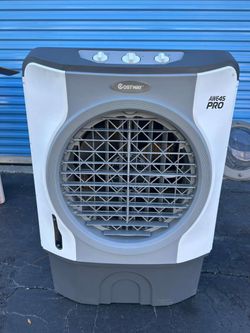 New 4-in-1 industrial evaporative cooling fan with 45-liter tank and wheels
