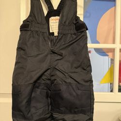 Cat & Jack Black Snow Bibs - Size 2T