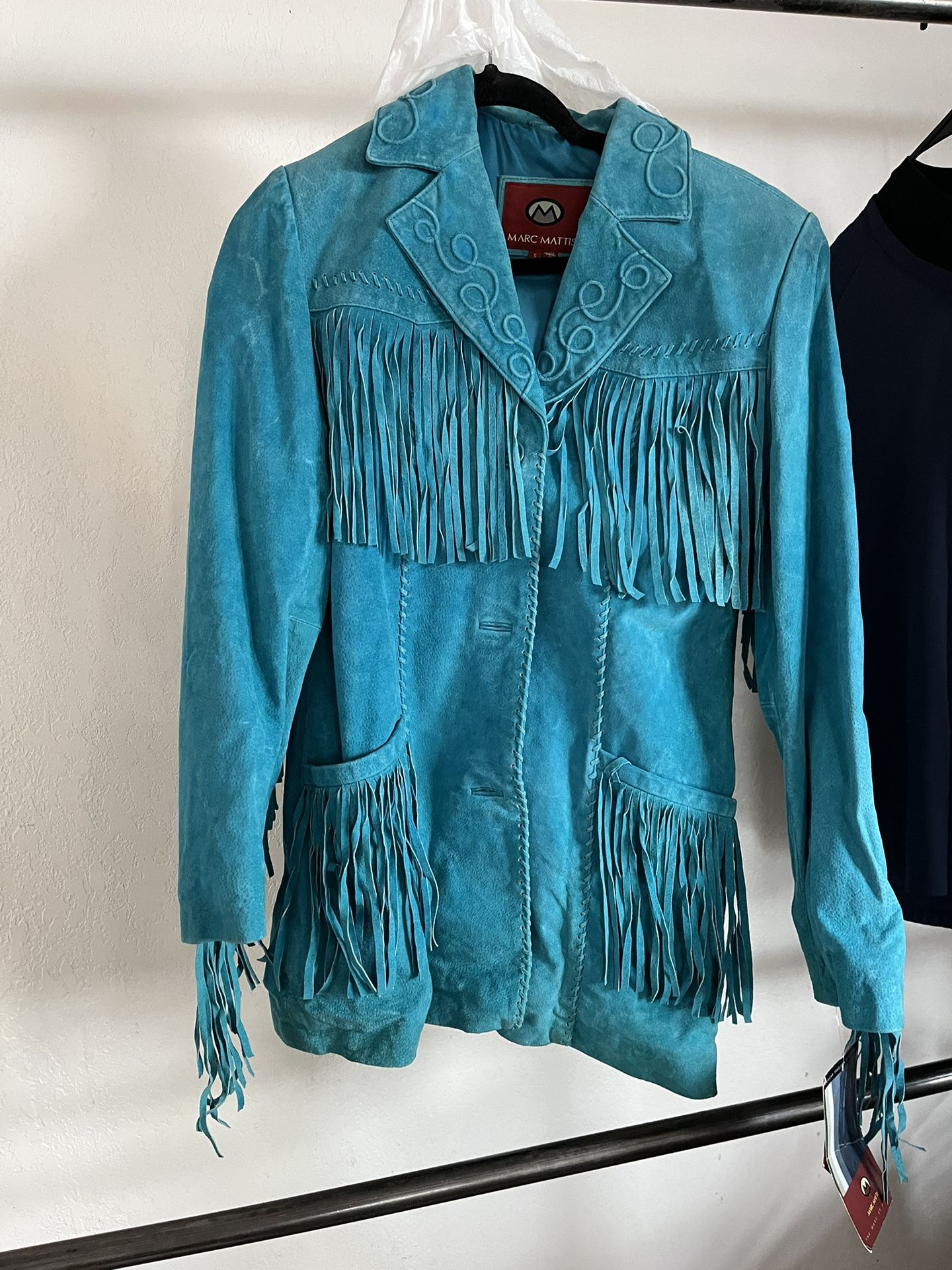 Mark Matis Leather Fringe Jacket