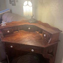 Antique Corner Desk 