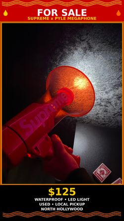 Supreme x Pyle Waterproof Megaphone - Red - FW21
