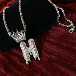  Bubble  CROWN H Dripping  Iced-Out BUBBLE Pendant